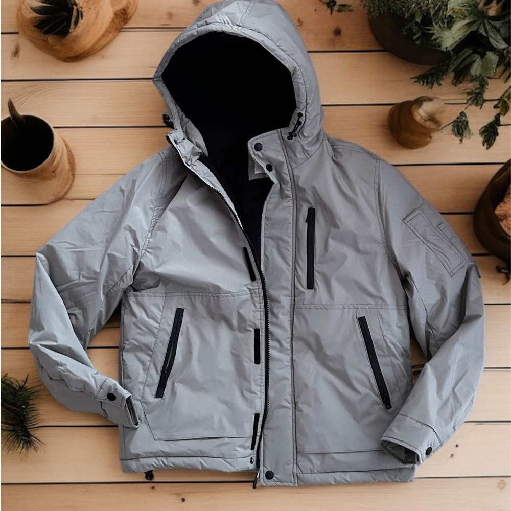 Aeropostale Men's Silver Performance Jacket